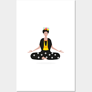 Frida Yoga Posters and Art